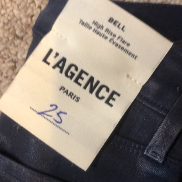 L'agence Bell Llare Deep Cove Coated Denim - Picture 6 of 8